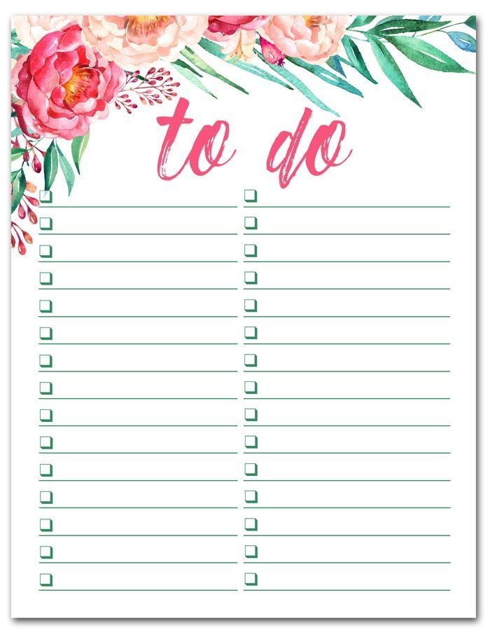 To do list